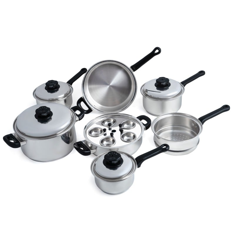 17pc Stainless Steel Cookware Set